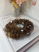 Load image into Gallery viewer, Amethyst Crystal tea light candle holder