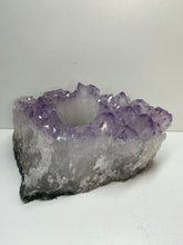 Load image into Gallery viewer, Amethyst Crystal tea light candle holder