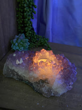 Load image into Gallery viewer, Amethyst Crystal tea light candle holder
