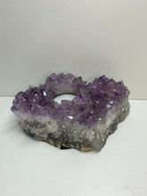 Load image into Gallery viewer, Amethyst Crystal tea light candle holder