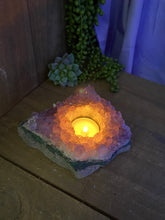 Load image into Gallery viewer, Amethyst Crystal tea light candle holder