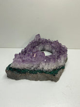 Load image into Gallery viewer, Amethyst Crystal tea light candle holder