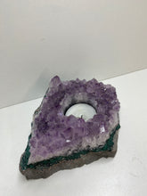 Load image into Gallery viewer, Amethyst Crystal tea light candle holder