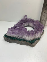 Load image into Gallery viewer, Amethyst Crystal tea light candle holder