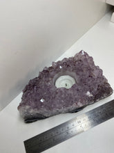 Load image into Gallery viewer, Amethyst Crystal tea light candle holder