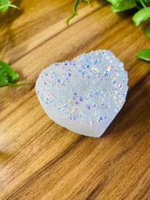 Load image into Gallery viewer, Aura Quartz crystal cluster love heart