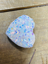 Load image into Gallery viewer, Aura Quartz crystal cluster love heart