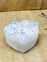 Load image into Gallery viewer, Aura Quartz crystal cluster love heart