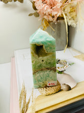 Load image into Gallery viewer, Blue Aragonite Tower Obelisk