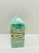 Load image into Gallery viewer, Blue Aragonite Tower Obelisk