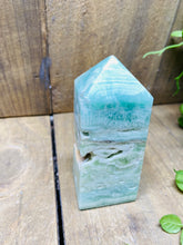 Load image into Gallery viewer, Blue Aragonite Tower Obelisk