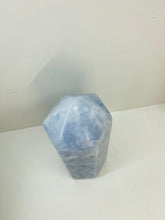 Load image into Gallery viewer, Blue Calcite natural stone tower -  home décor or unique bedroom display