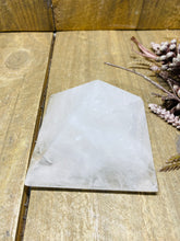 Load image into Gallery viewer, Clear Quartz pyramid, paper weight or unique display piece