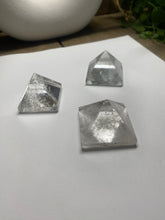 Load image into Gallery viewer, Clear Quartz pyramids - paper weight or unique display piece