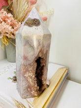 Load image into Gallery viewer, Flower Agate tower obelisk