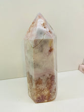 Load image into Gallery viewer, Flower Agate tower obelisk