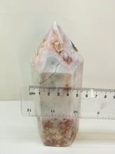 Load image into Gallery viewer, Flower Agate tower obelisk