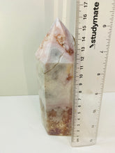Load image into Gallery viewer, Flower Agate tower obelisk