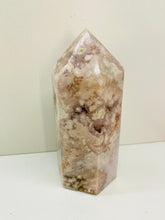 Load image into Gallery viewer, Flower Agate tower obelisk