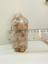 Load image into Gallery viewer, Flower Agate tower obelisk