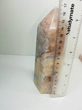 Load image into Gallery viewer, Flower Agate tower obelisk