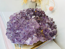 Load image into Gallery viewer, Freestanding Amethyst Crystal cluster