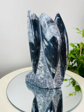 Load image into Gallery viewer, Freestanding Fossil Orthoceras statute