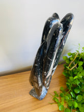 Load image into Gallery viewer, Freestanding Fossil Orthoceras statute
