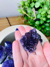 Load image into Gallery viewer, Small Amethyst Crystal cluster -  home décor or unique table piece