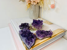 Load image into Gallery viewer, Small Amethyst Crystal cluster -  home décor or unique table piece