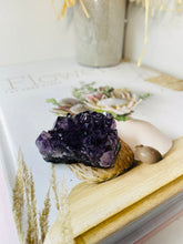 Load image into Gallery viewer, Small Amethyst Crystal cluster -  home décor or unique table piece