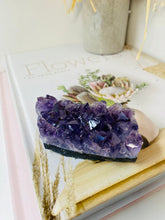 Load image into Gallery viewer, Small Amethyst Crystal cluster -  home décor or unique table piece