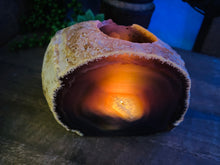 Load image into Gallery viewer, Natural Agate tea light Candle Holder (natural stone / crystal), home decor