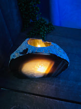 Load image into Gallery viewer, Natural Agate tea light Candle Holder (natural stone / crystal), home decor