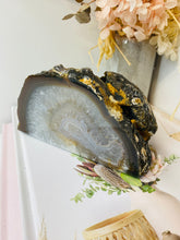 Load image into Gallery viewer, Natural Agate tea light Candle Holder (natural stone / crystal), home decor