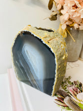 Load image into Gallery viewer, Natural Agate tea light Candle Holder (natural stone / crystal), home decor