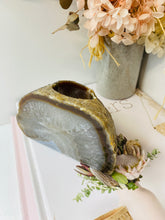 Load image into Gallery viewer, Natural Agate tea light Candle Holder (natural stone / crystal), home decor