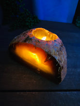 Load image into Gallery viewer, Natural Agate tea light Candle Holder (natural stone / crystal), home decor