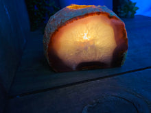 Load image into Gallery viewer, Natural Agate tea light Candle Holder (natural stone / crystal), home decor