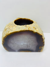 Load image into Gallery viewer, Natural Agate tea light Candle Holder (natural stone / crystal), home decor