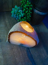 Load image into Gallery viewer, Natural Agate tea light Candle Holder (natural stone / crystal), home decor or unique gift