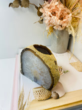 Load image into Gallery viewer, Natural Agate tea light Candle Holder (natural stone / crystal), home decor or unique gift