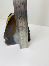 Load image into Gallery viewer, Natural Agate tea light Candle Holder (natural stone / crystal), home decor or unique gift