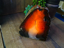 Load image into Gallery viewer, Natural Agate tea light Candle Holder (natural stone / crystal), home decor or unique gift