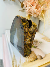 Load image into Gallery viewer, Natural Agate tea light Candle Holder (natural stone / crystal), home decor or unique gift
