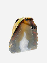Load image into Gallery viewer, Natural Agate tea light Candle Holder (natural stone / crystal), home decor or unique gift