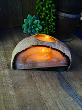 Load image into Gallery viewer, Natural Agate tea light Candle Holder (natural stone / crystal), home decor or unique gift