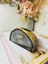 Load image into Gallery viewer, Natural Agate tea light Candle Holder (natural stone / crystal), home decor or unique gift