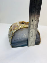 Load image into Gallery viewer, Natural Agate tea light Candle Holder (natural stone / crystal), home decor or unique gift