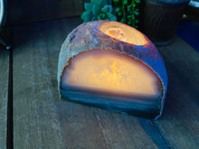 Load image into Gallery viewer, Natural Agate tea light Candle Holder (natural stone / crystal), home decor or unique gift